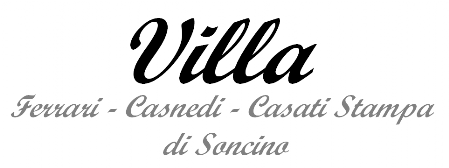 Logo Villa Ferrari Casnedi Casati Stampa di Soncino